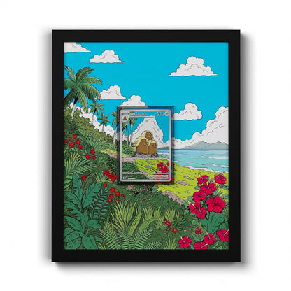 208 Alola-Digdri - Extended Artwork Framed Pokemon Card Display