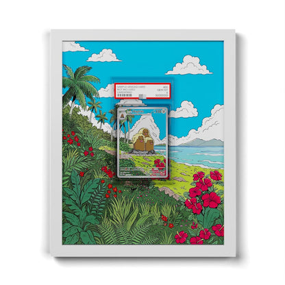 208 Alola-Digdri - Extended Artwork Framed Pokemon Card Display