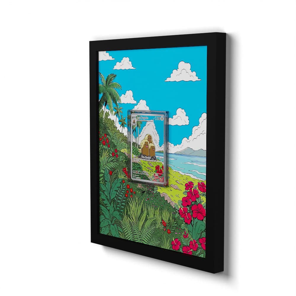 208 Alola-Digdri - Extended Artwork Framed Pokemon Card Display