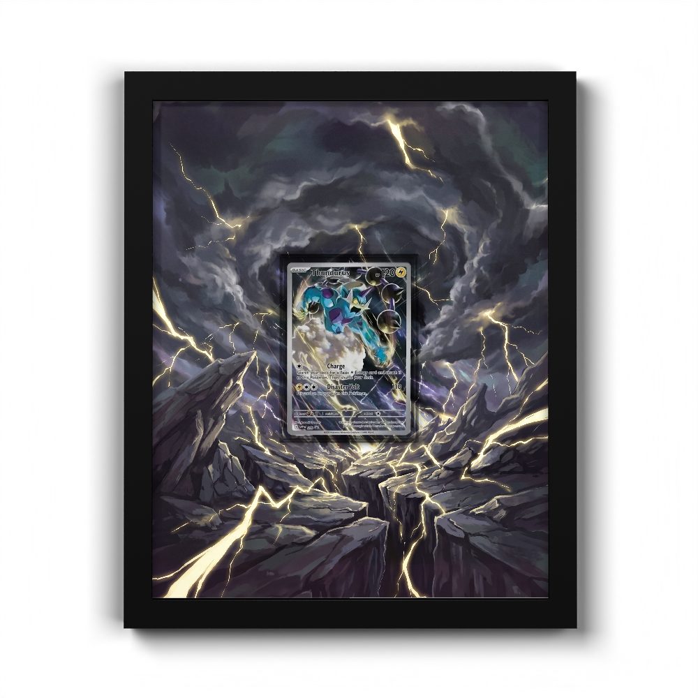 209 Thundurus - Extended Artwork Pokemon Card Frame