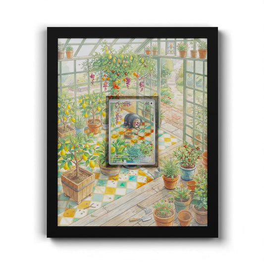 209 Ferkuli - Extended Artwork Framed Pokemon Card Display