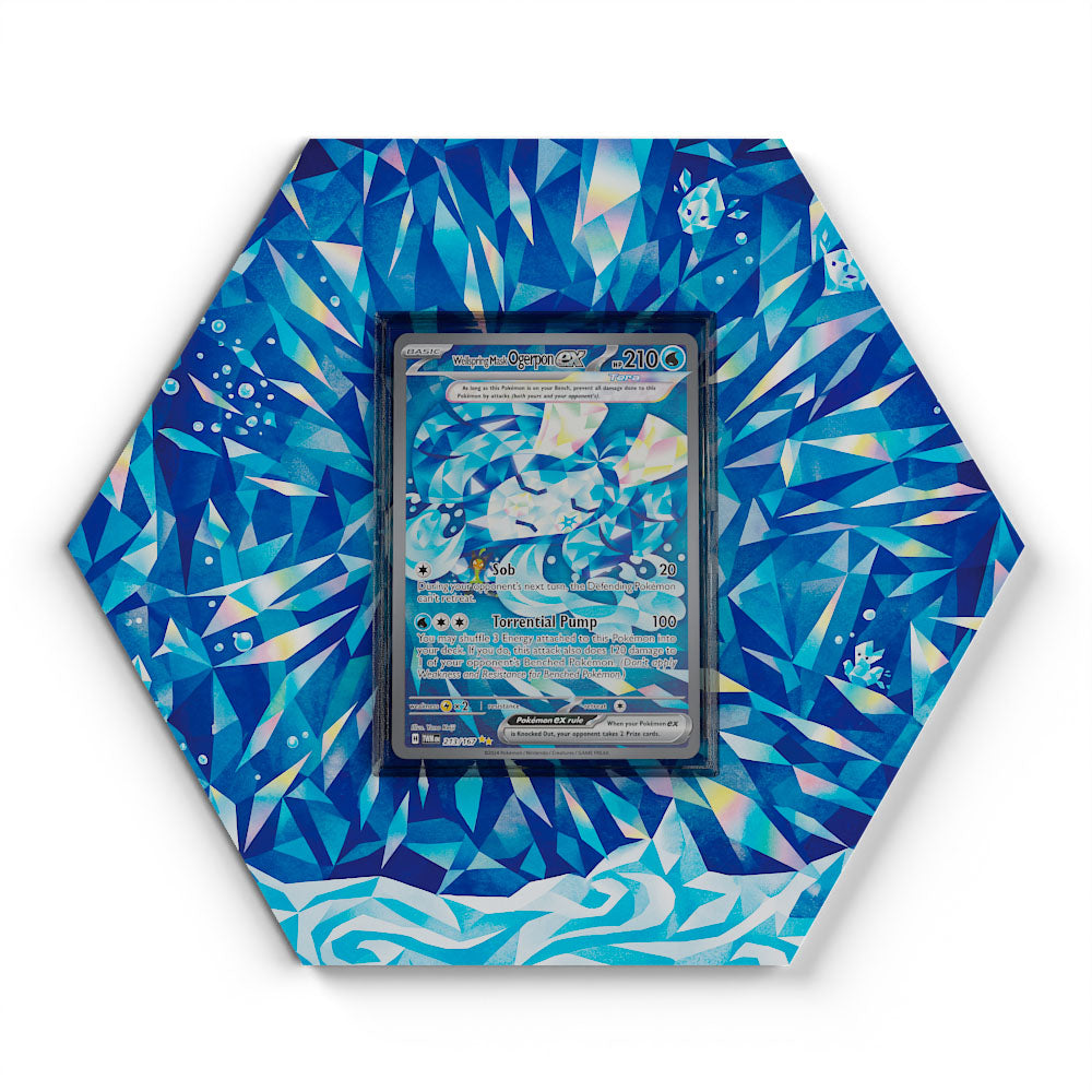 213/167 Brunnenmaske Ogerpon EX - Extended Artwork Pokemon Card Display