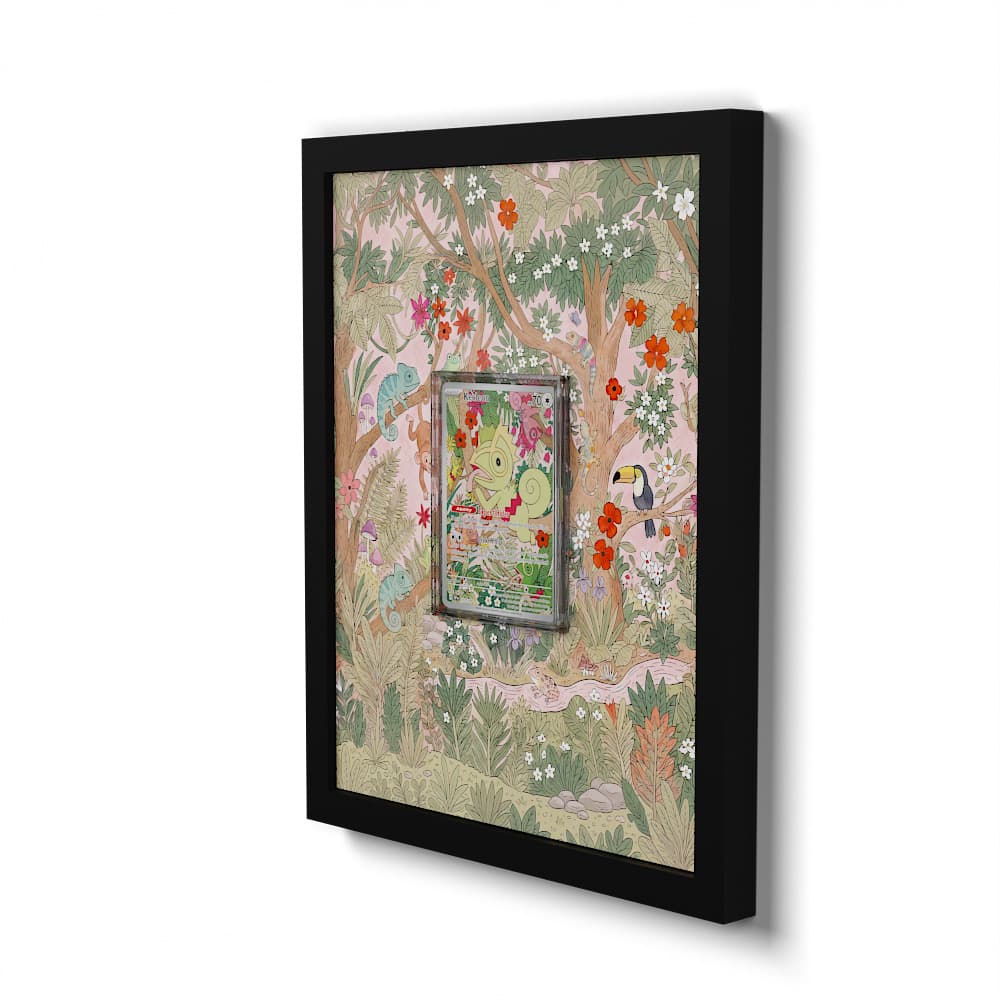 213 Keckleon - Extended Artwork Framed Pokemon Card Display