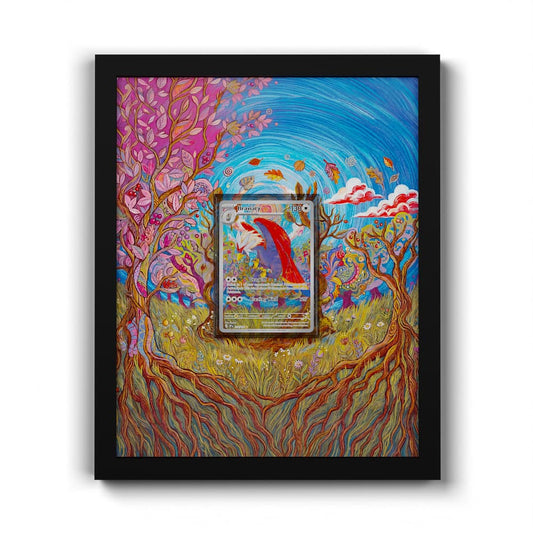 214 Washakwil - Extended Artwork Framed Pokemon Card Display