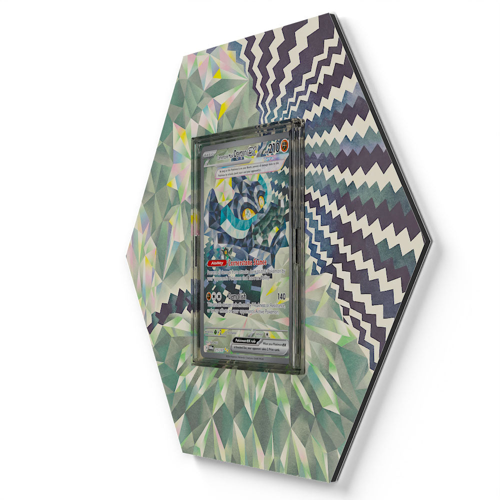 215/167 Fundamentmaske Ogerpon EX - Extended Artwork Pokemon Card Display