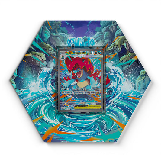 274/217 Mega-Impergator EX - Extended Artwork Pokemon Card Display
