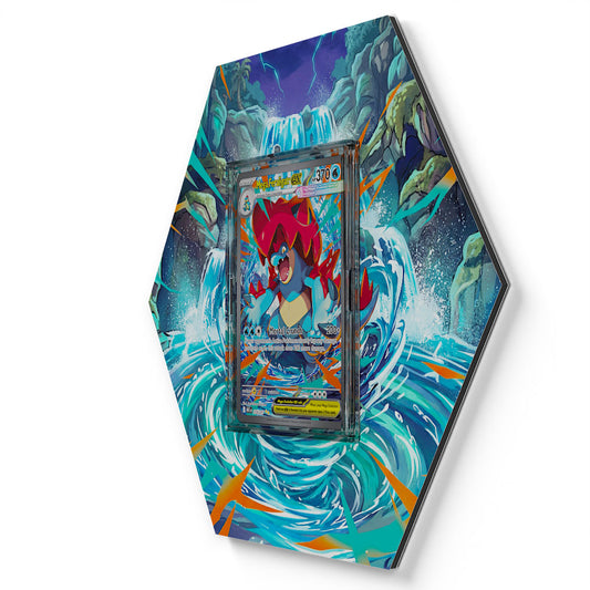 274/217 Mega-Impergator EX - Extended Artwork Pokemon Card Display