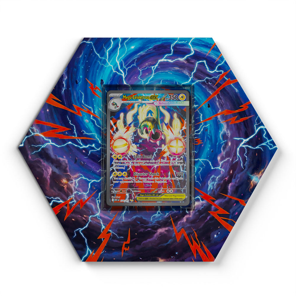 278/217 Mega-Zapplarang EX - Extended Artwork Pokemon Card Display