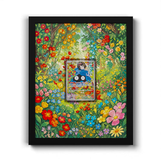 218 Erikas Tangela - Extended Artwork Framed Pokemon Card Display