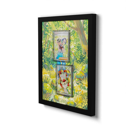 181 Fukano & 220 Perrin - Extended Artwork Framed Pokemon Card Display