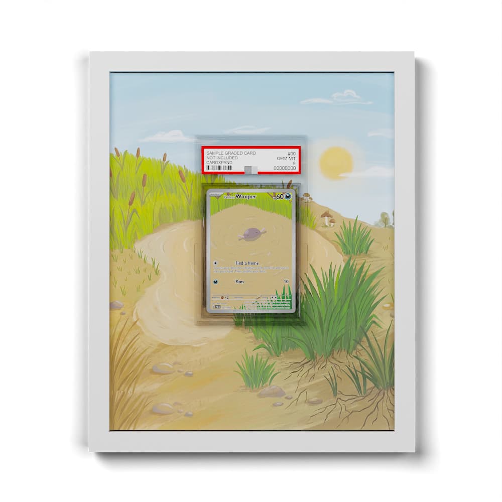 221 Paldea-Felino - Extended Artwork Framed Pokemon Card Display