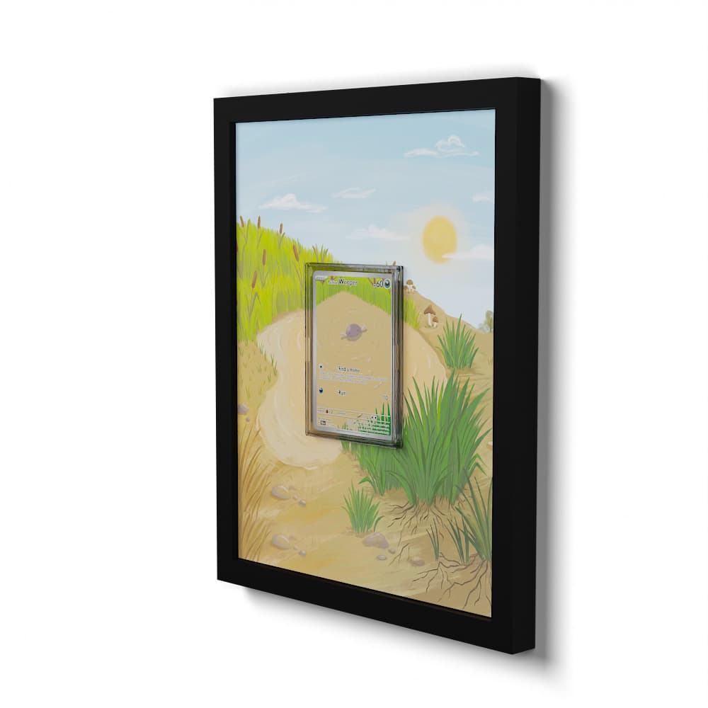 221 Paldea-Felino - Extended Artwork Framed Pokemon Card Display