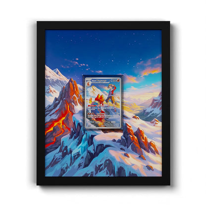 222 Klarins Magcargo - Extended Artwork Framed Pokemon Card Display
