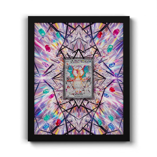 223 Glurak EX - Extended Artwork Framed Pokemon Card Display