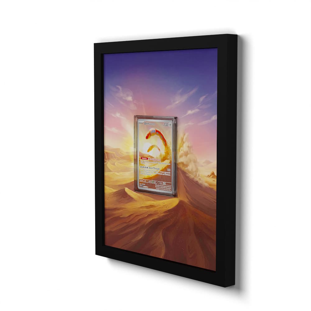 224 Schlurm - Extended Artwork Framed Pokemon Card Display