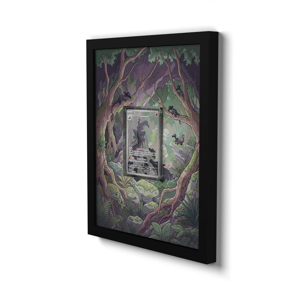 224 Amfira - Extended Artwork Framed Pokemon Card Display