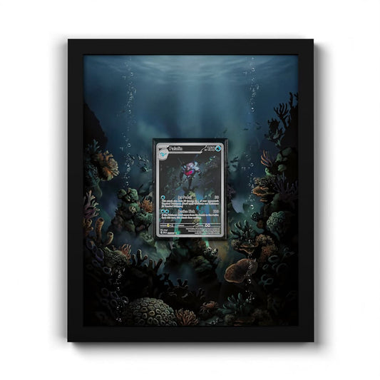 225 Delfinator - Extended Artwork Framed Pokemon Card Display
