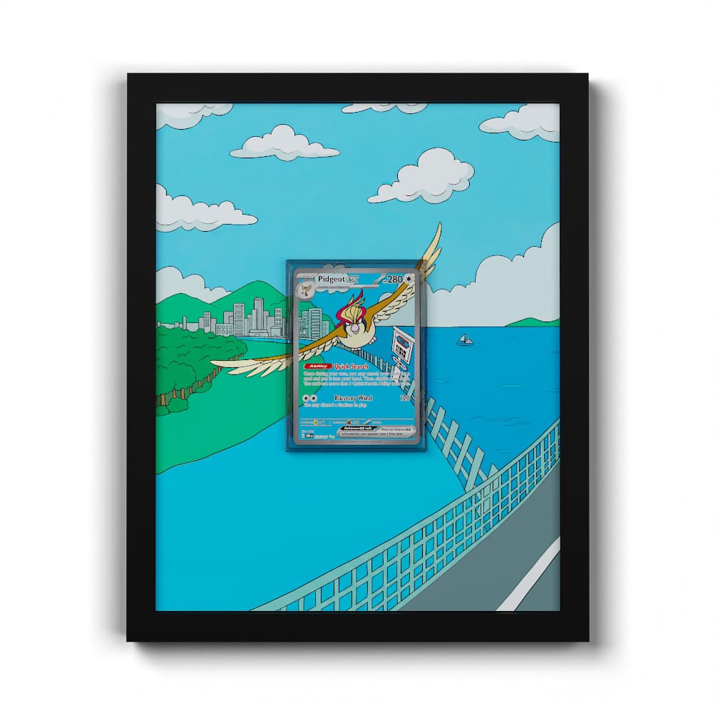 225 Tauboss EX - Extended Artwork Framed Pokemon Card Display
