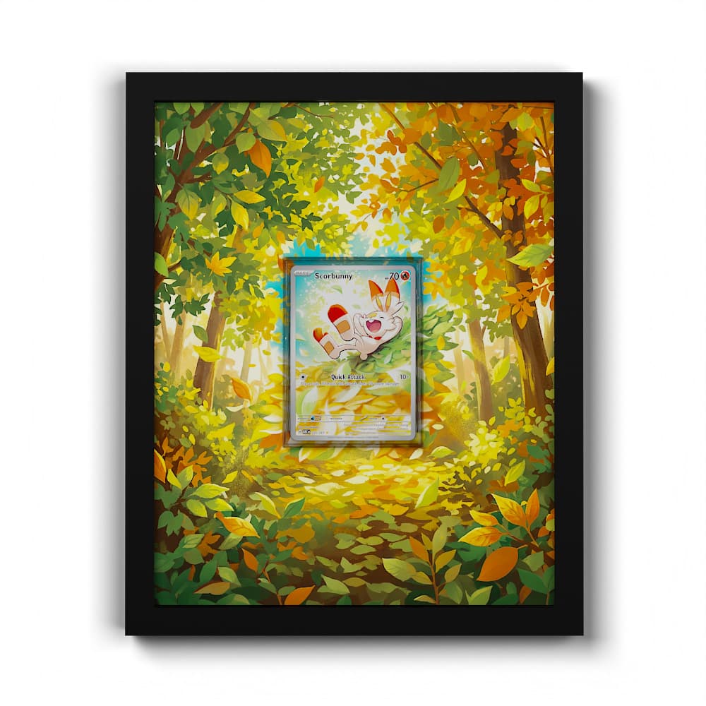 225 Hopplo - Extended Artwork Framed Pokemon Card Display