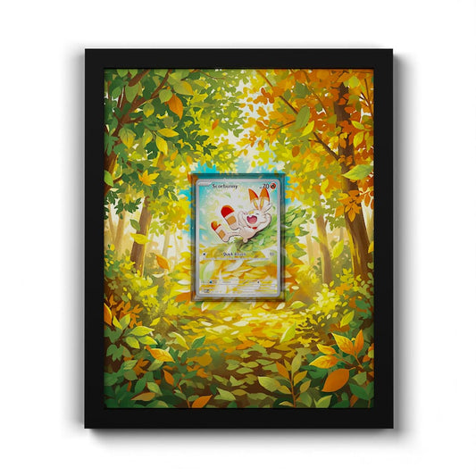 225 Hopplo - Extended Artwork Framed Pokemon Card Display
