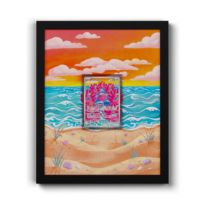 227 Flaminkno - Extended Artwork Framed Pokemon Card Display
