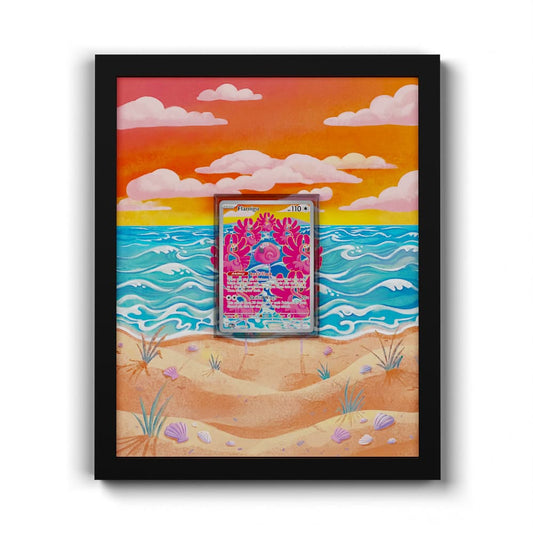 227 Flaminkno - Extended Artwork Framed Pokemon Card Display