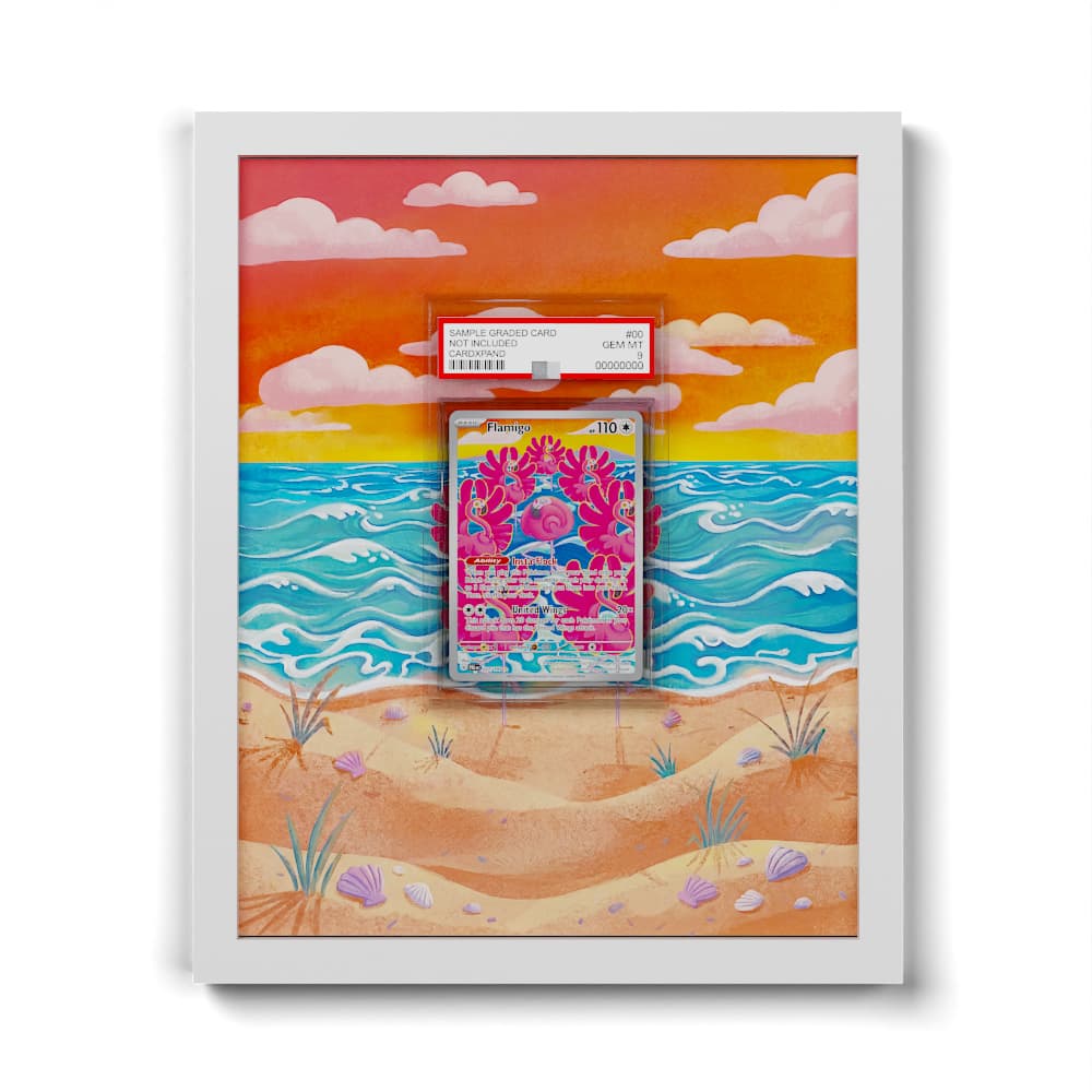 227 Flaminkno - Extended Artwork Framed Pokemon Card Display