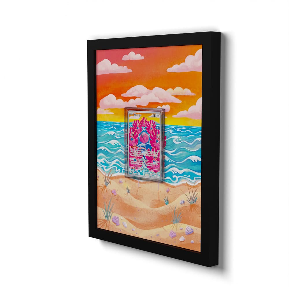 227 Flaminkno - Extended Artwork Framed Pokemon Card Display