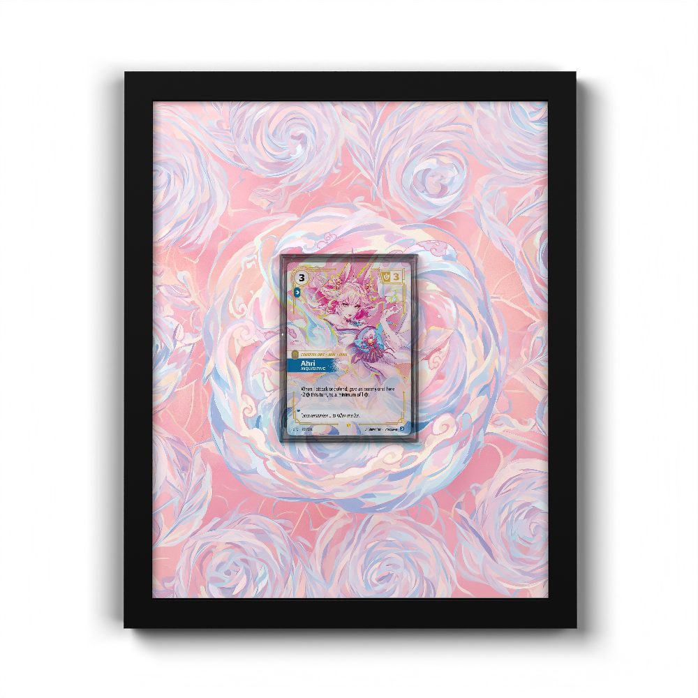 227/221 Ahri Inquisitive (Spiritforged) - Extended Artwork Riftbound Card Frame