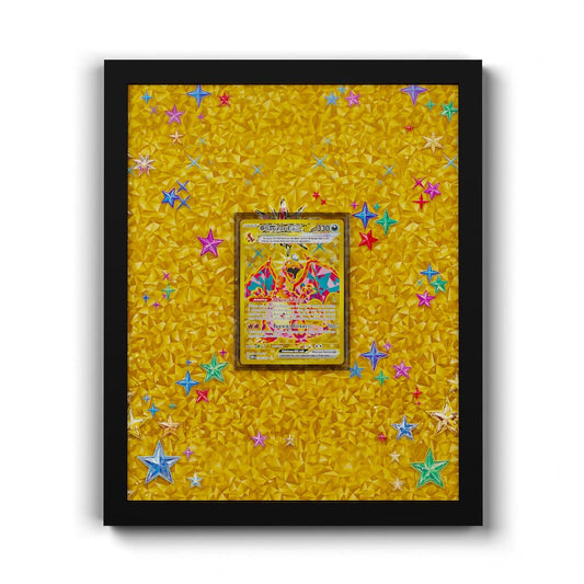 228/197 Glurak - Extended Artwork Framed Pokemon Card Display