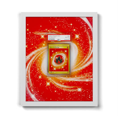 230/197 Feuer-Energie - Extended Artwork Framed Pokemon Card Display