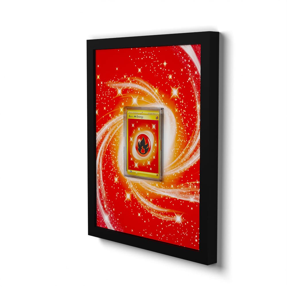 230/197 Feuer-Energie - Extended Artwork Framed Pokemon Card Display