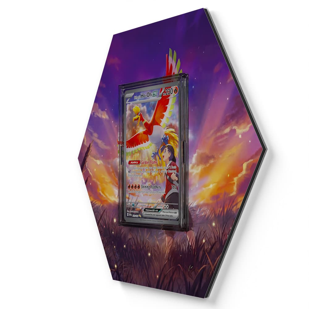 230/182 Klarins Ho-Oh EX - Extended Artwork Pokemon Card Display