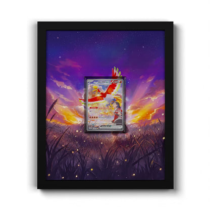 230 Klarins Ho-Oh EX - Extended Artwork Framed Pokemon Card Display