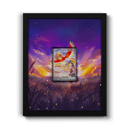 230 Klarins Ho-Oh EX - Extended Artwork Framed Pokemon Card Display