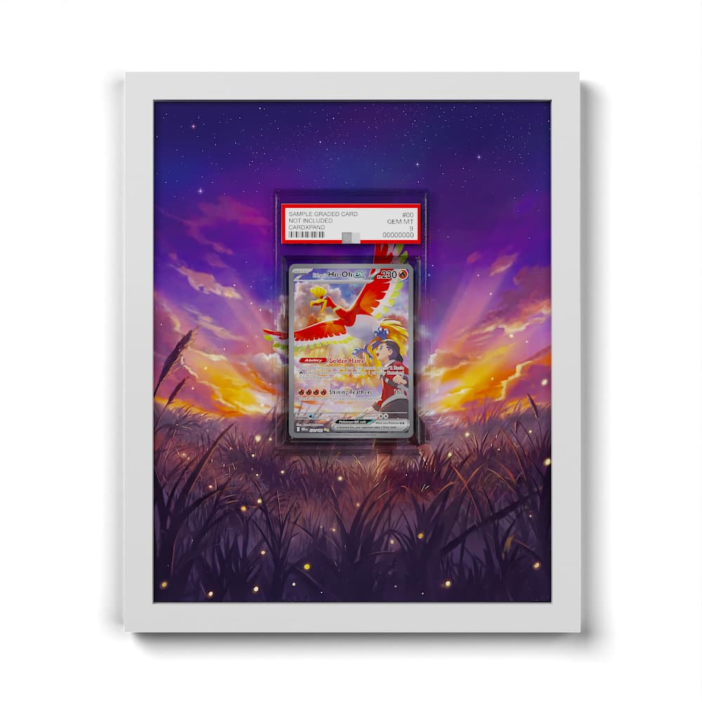230 Klarins Ho-Oh EX - Extended Artwork Framed Pokemon Card Display