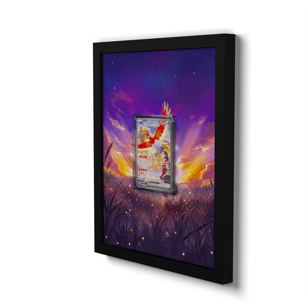 230 Klarins Ho-Oh EX - Extended Artwork Framed Pokemon Card Display