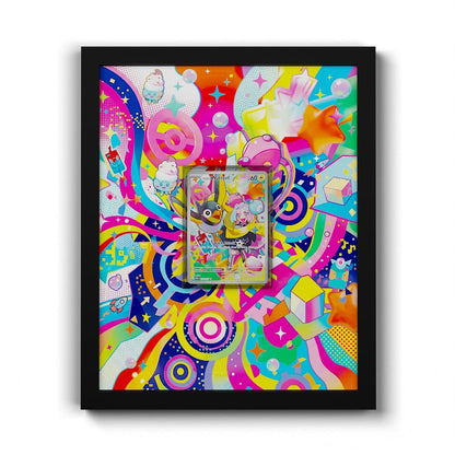 231 Enigmaras Wattrel - Extended Artwork Framed Pokemon Card Display
