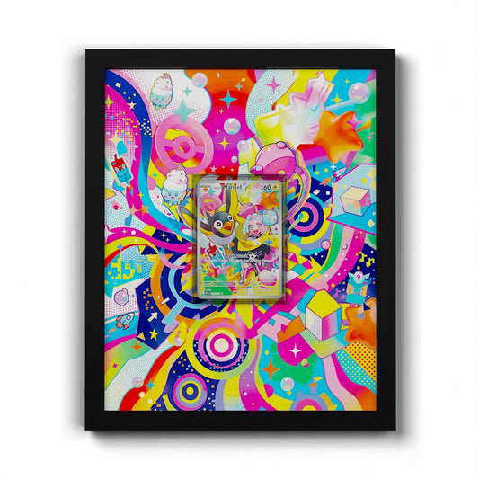 231 Enigmaras Wattrel - Extended Artwork Framed Pokemon Card Display