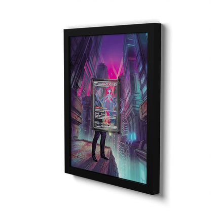 231/182 Team Rockets Mewtu EX - Extended Artwork Framed Pokemon Card Display