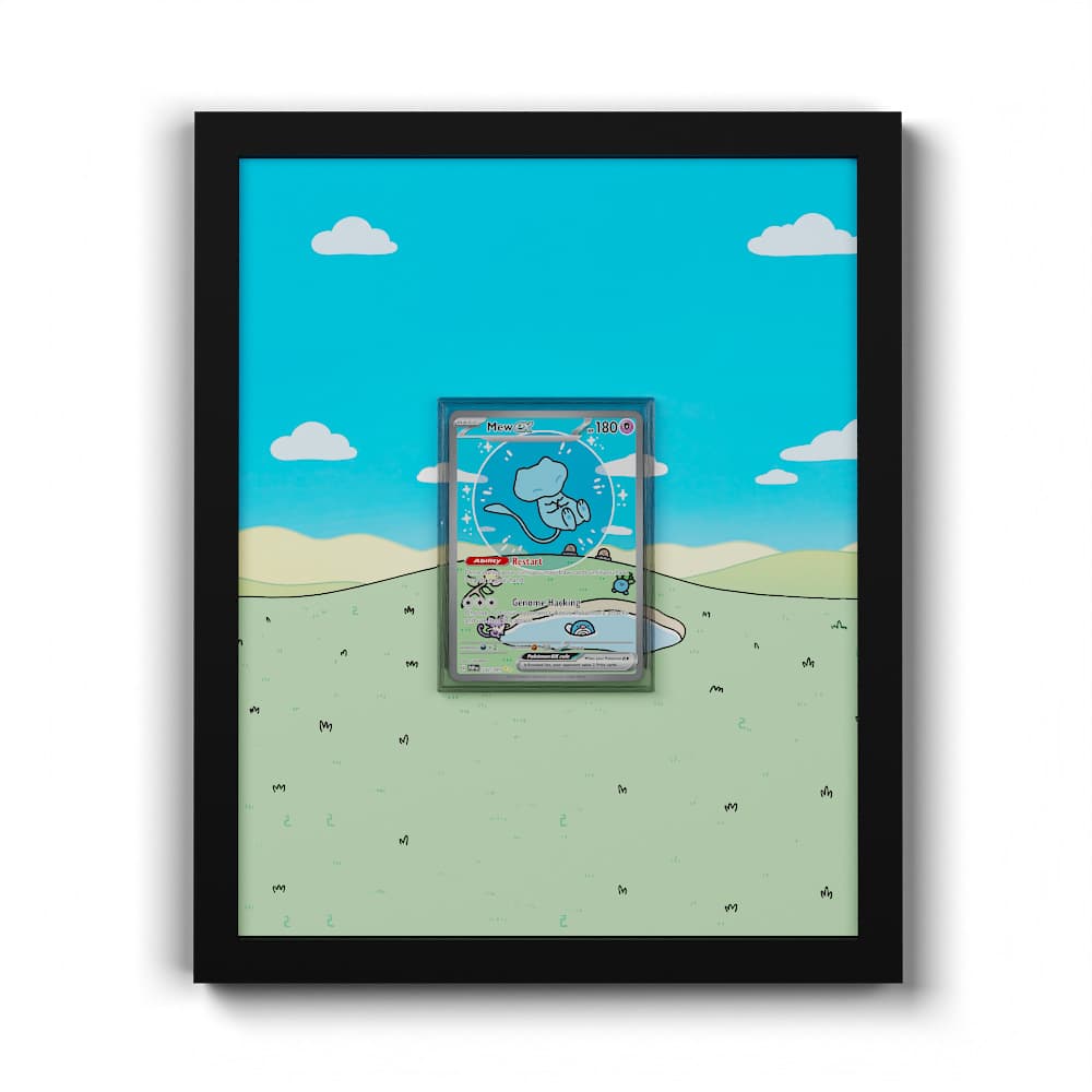232 Mew EX - Extended Artwork Framed Pokemon Card Display