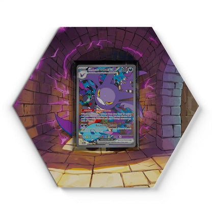 234/182 Team Rockets Iksbat EX - Extended Artwork Pokemon Card Display