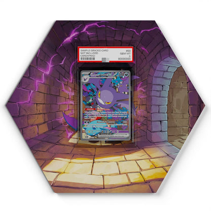 234/182 Team Rockets Iksbat EX - Extended Artwork Pokemon Card Display