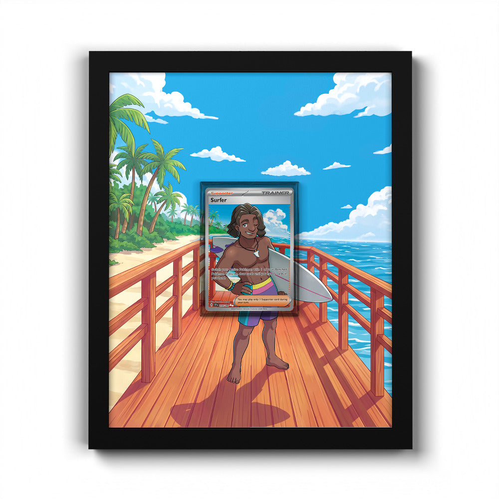 235/191 Surfer - Extended Artwork Pokemon Card Frame