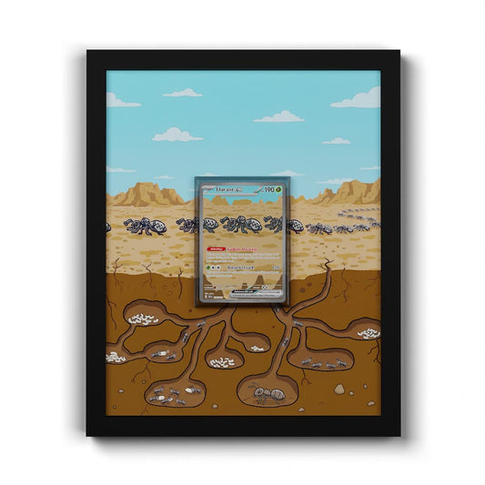 236 Fermicula EX - Extended Artwork Framed Pokemon Card Display