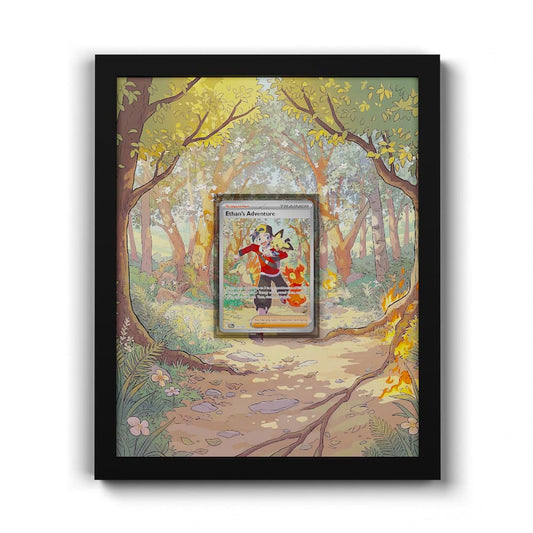 236 Klarins Abenteuer - Extended Artwork Framed Pokemon Card Display
