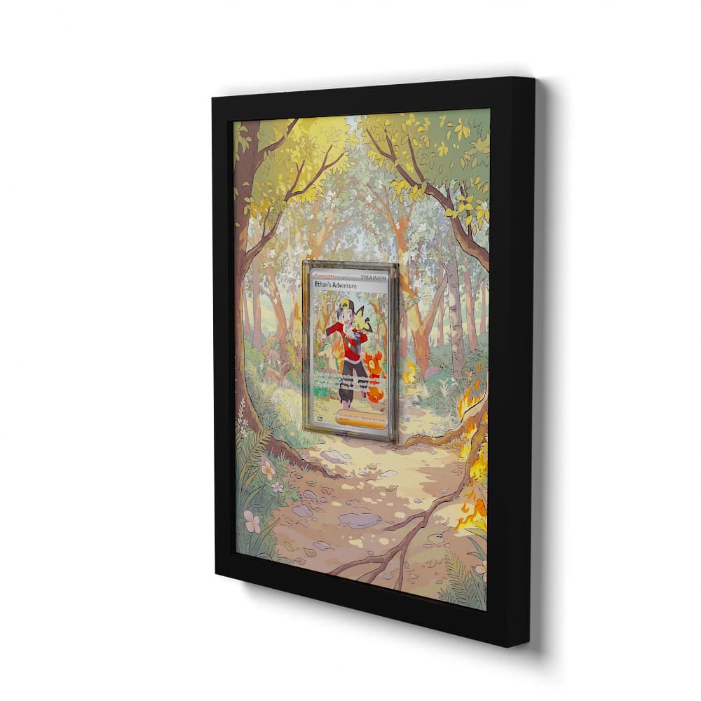 236 Klarins Abenteuer - Extended Artwork Framed Pokemon Card Display