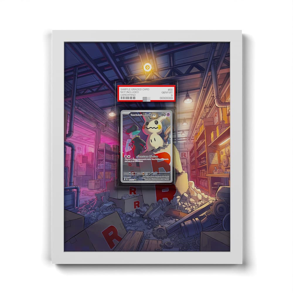238 Team Rockets Mimigma - Extended Artwork Framed Pokemon Card Display