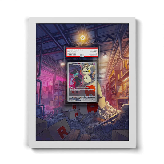 238 Team Rockets Mimigma - Extended Artwork Framed Pokemon Card Display
