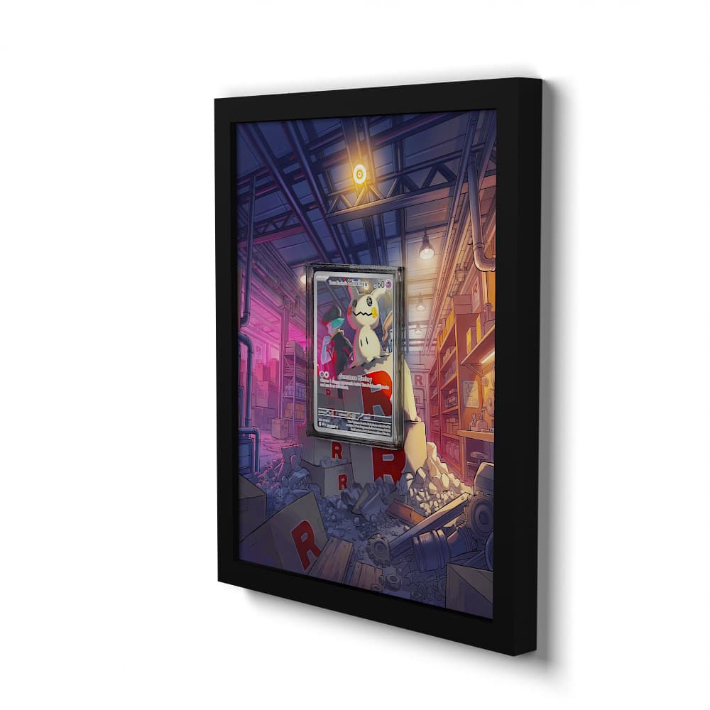 238 Team Rockets Mimigma - Extended Artwork Framed Pokemon Card Display